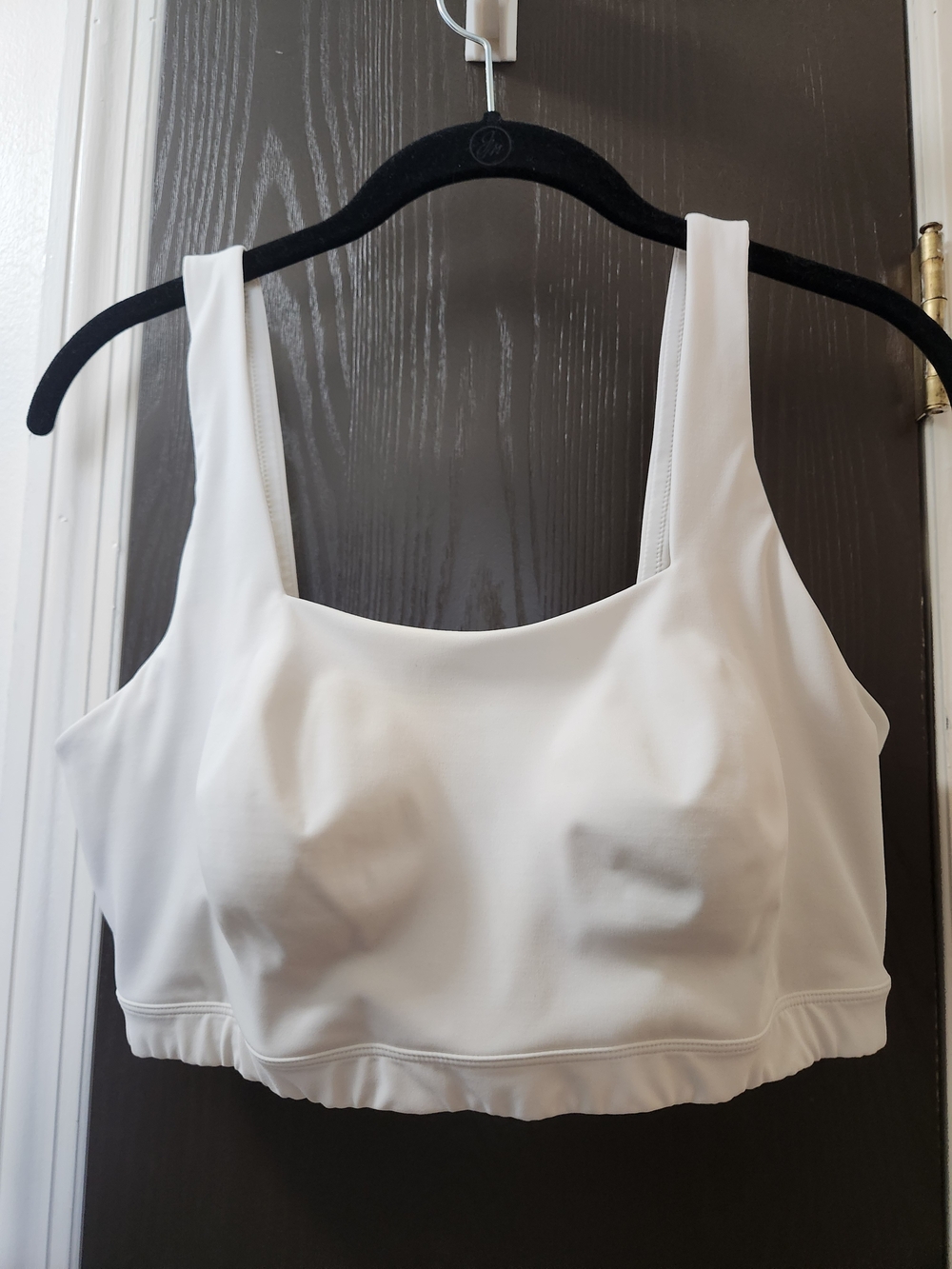 YITTY White Square Neck Sports Bra